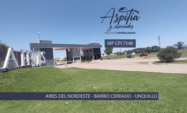 VENTA Lotes en Aires del Nordeste – unquillo - Córdoba