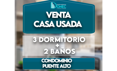 Casa en condominio 3d+2b, Puente Alto