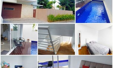 Dijual Rumah Villa 2 Lt Tipe 100/100 Hoek Full Furnished +Private Pool Hrg 1 M-an NEGO di Jimbaran, Kuta Selatan, Badung