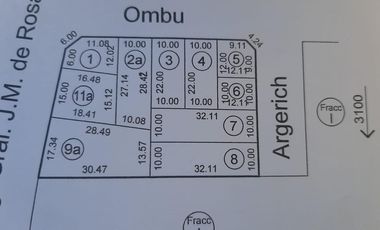 Terreno De 700m2 En Esquina De 32x22 A100m2 Av. Rosas(ruta3)