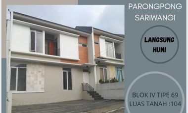 Rumah Balkon Buat Santai Tanah Luas bisa KPR di Bandung Utara Sariwangi dekat Maranatha SIAP HUNI!