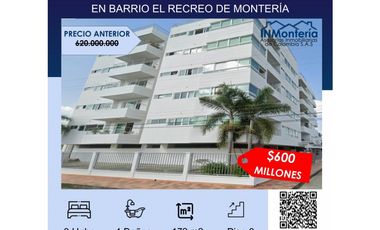 VENTA DE APARTAMENTO EN BARRIO EL RECREO DE MONTERA