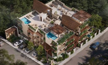 Departamento con terraza amplia de 35 m2, area de yoga, area de asadores, 2 albe