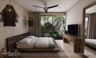 Departamento con terraza amplia de 35 m2, area de yoga, area de asadores, 2 albe