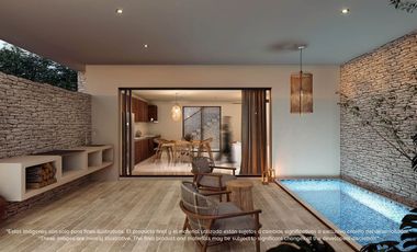 Departamento con terraza amplia de 35 m2, area de yoga, area de asadores, 2 albe