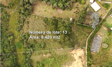 lote en venta Rionegro los pinos 8,420 m2 OR #13