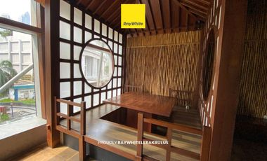 Premium Japanese Restaurant Space for Lease - CBD Mega Kuningan, Bare Unit with Built-in Japanese Interior