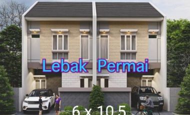 Dijual Rumah Baru Minimalis 2 Lantai Lebak Permai Surabaya