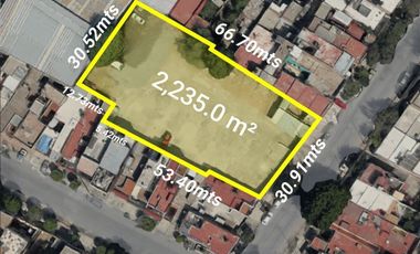 Terreno en venta, 2,235m2 Belisario Domínguez, Guadalajara