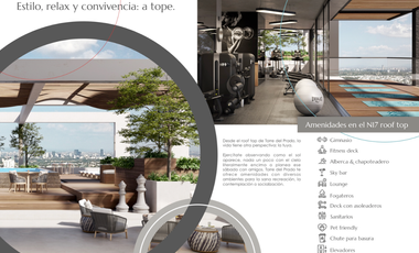 Departamento en Venta Torre del Prado en Coto Puerta las Lomas, Zapopan. Andares