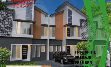 Rumah Dijual di Malang Tipe 45/77 Free Biaya Dekat Kampus