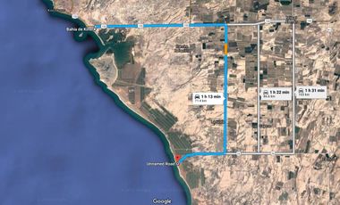 Terreno Industrial en Venta 454 Hectáreas, Playa Sahuimaro, Sonora, México.
