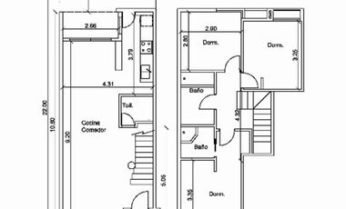 Casa tipo duplex de 4 ambientes en el Barrio Nuevo Quilmes