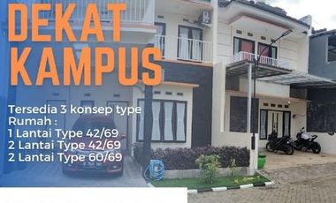 Saxophone Townhouse Poros Jalan dekat Kampus Ternama