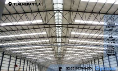 Great industrial warehouse for rent in Tlalnepantla