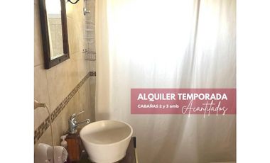 ALQUILER TEMPORADA CABAÑAS en Acantilados MdP