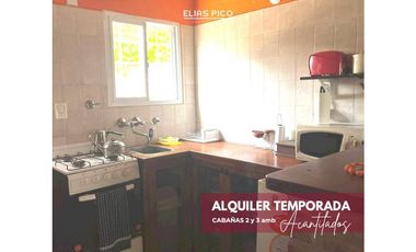 ALQUILER TEMPORADA CABAÑAS en Acantilados MdP