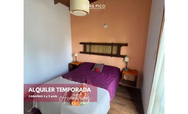 ALQUILER TEMPORADA CABAÑAS en Acantilados MdP