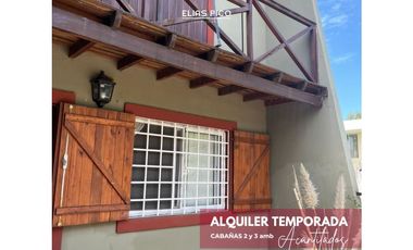 ALQUILER TEMPORADA CABAÑAS en Acantilados MdP