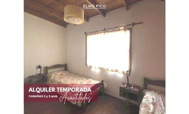 ALQUILER TEMPORADA CABAÑAS en Acantilados MdP