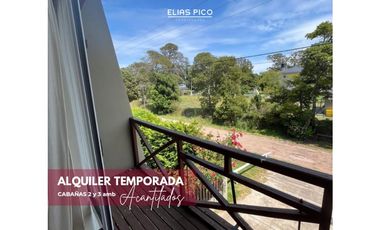 ALQUILER TEMPORADA CABAÑAS en Acantilados MdP