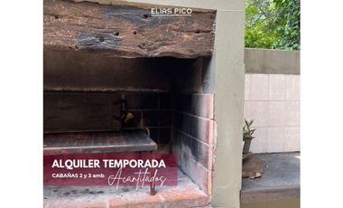 ALQUILER TEMPORADA CABAÑAS en Acantilados MdP