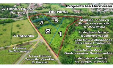 Se vende lote terreno 30.000 m2 3 hectáreas vía Tablones Palmira Valle