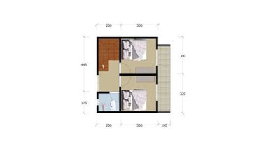 Rumah Minimalis 2 Lantai Harga 300an Juta Sudah SHM
