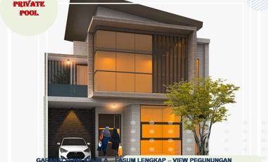 Rumah Villa Dijual Di Batu Malang Tipe 67 Udara Dingin dan Sjkue