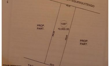 TERRENO EN VENTA A BORDO DE CARRETERA 