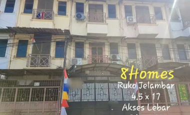 Rumah Ruko Jelambar 4.5 x 17 Akses Lebar