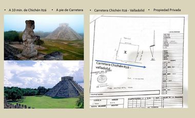 Terreno en venta a 10 min de Chichen Itzá