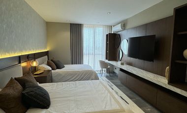 Departamento residencial en venta con terraza, piscina y galería de arte, Mérida