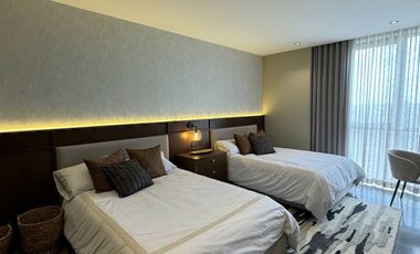 Departamento residencial en venta con terraza, piscina y galería de arte, Mérida