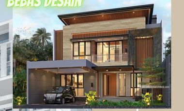 rumah premium di jual di kawasan elit di jl cemara gading komp pemda bebas desain