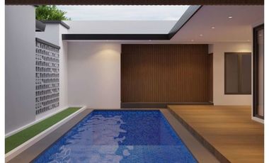 RUMAH KONTEMPORER MEWAH FULL INTERIOR DAN KOLAM RENANG DI KOTA PEKANBARU