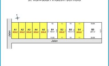 Luas 159m2, Tanah Murah Sentolo, Cuma 100 Jt-an Kredit 12X