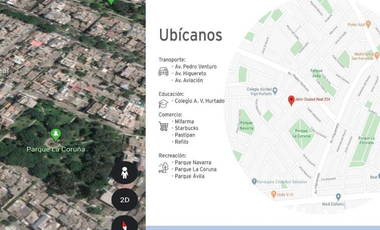 Departamento venta en Higuereta, Provincia de Lima