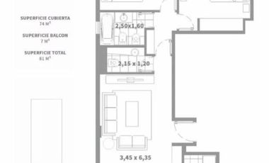 Departamento 2 y 3 amb. al pozo Quilmes centro