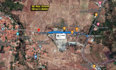 Tanah 42 ha Dijual 500 rb/m2 ng di jalan Tegal Kacang Patapan Beber Cirebon Jawa Barat