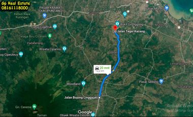 Tanah 42 ha Dijual 500 rb/m2 ng di jalan Tegal Kacang Patapan Beber Cirebon Jawa Barat