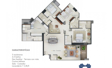 ALQUILER APARTAMENTO LINEA BLANCA 202 M2, COSTA DEL ESTE COUNTRY CLUB