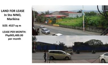For lease! 4,527 sqm commercial lot in Sto Nino, Marikina City