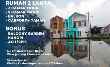 Townhouse Sharia View Gunung Salak Kota Bogor Bonus Balcony Garden
