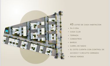 TERRENO EN VENTA EN COTO AL PONIENTE AGUASCALIENTES