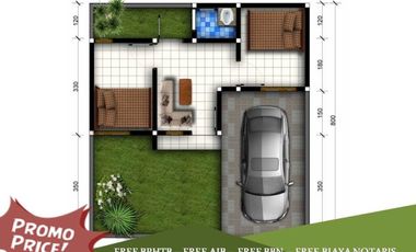 Rumah Dijual di Malang Tipe 25/72 15 Menit ke Alun2 Malang
