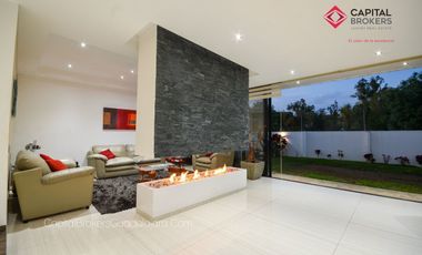 Casa de lujo moderna con jardín fracc. Olivos residencial, zona real.
