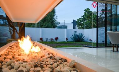 Casa de lujo moderna con jardín fracc. Olivos residencial, zona real.