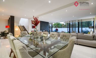 Casa de lujo moderna con jardín fracc. Olivos residencial, zona real.