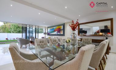 Casa de lujo moderna con jardín fracc. Olivos residencial, zona real.